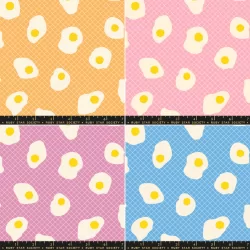 Ruby Star Society - Egg And Friends - Fried Egg Fat Quarter Bundle