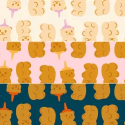 Ruby Star Society - Egg And Friends - Honey Bears Fat Quarter Bundle