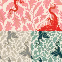 Ruby Star Society - Fireglow - Dragons Lair Fat Quarter Bundle - PRE-ORDER DUE MAY