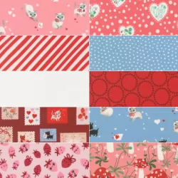 Funny Valentine - Bundle of 10 Fat Quarters with 1 Free (!)