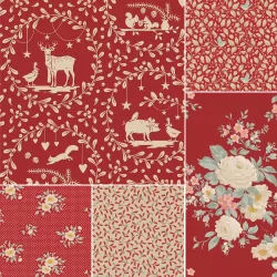 Merry Little Christmas by Tilda - *Red Fat Quarter Bundle*