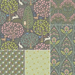 Sanctuary by Tilda - *Fat Quarter Bundle - Greygreen*