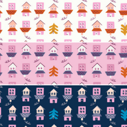 Ruby Star Society - Tarrytown - Little Houses Fat Quarter Collection - 3 FQs