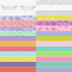 True Colors 2025 by Tula Pink - Complete Fat Eighth Bundle - 28 FEs with 2 Free