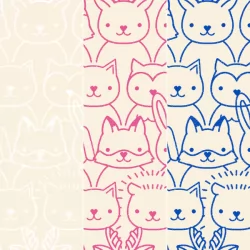 Ruby Star Society - Woodland Park - Sup Animals Fat Quarter Bundle - 3 FQs