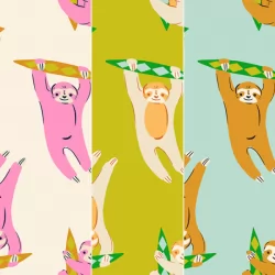 Ruby Star Society - Animal Animal - Sloth Fat Quarter Bundle - 3 FQs
