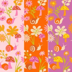 Ruby Star Society - Animal Animal - Snail Garden Fat Quarter Bundle - 3 FQs